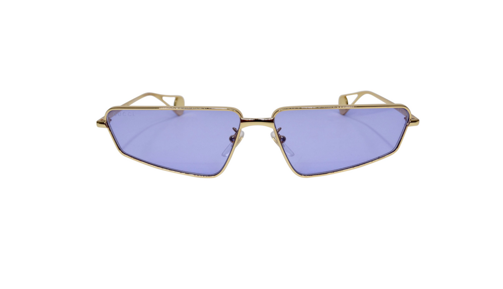 Transparent blue acetate frame with an 80s influenced shape. | Sunglasses,  Chic sunglasses, Gucci eyewear