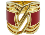 Chanel Gallery Collection HyCeram 18k Gold Ring