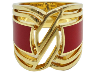 Chanel Gallery Collection HyCeram 18k Gold Ring – Vintage by Misty