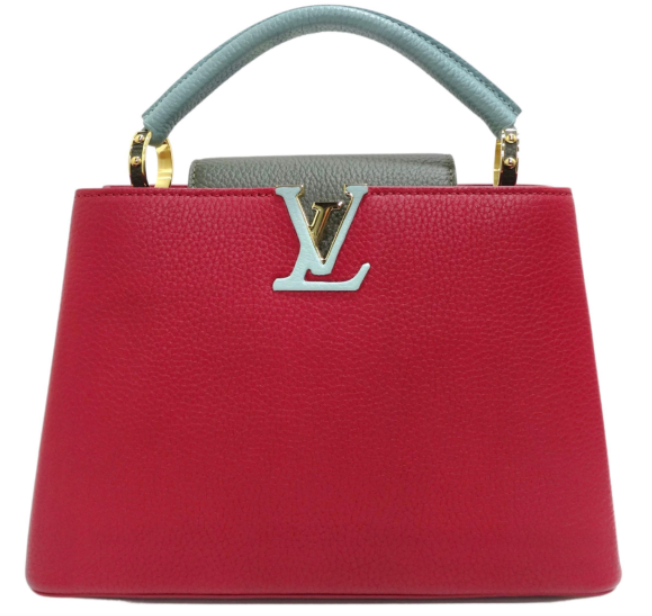 Louis Vuitton Capucines Taurillon Studded PM Bougainvillea in Calfskin with  Silver-tone - US