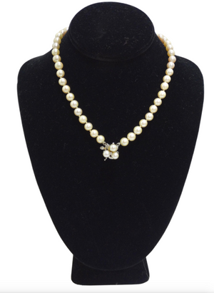 Freshwater Pearl and Diamond Necklace