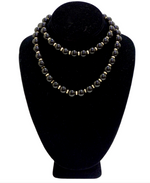 Onyx 14k Gold Beaded Necklace