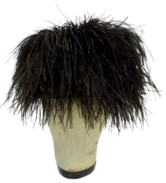 Hats by Gertrude Ostrich Feather Pillbox Hat