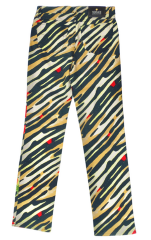 Versace Jeans Couture Floral & Animal Print Pants
