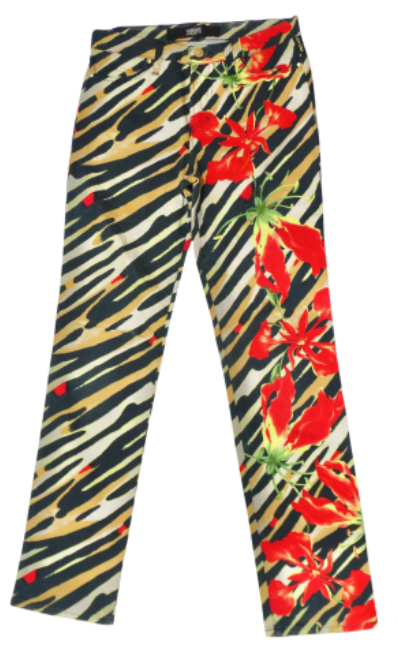 Versace Jeans Couture Floral & Animal Print Pants – Vintage Versace Jeans Couture Floral & Animal Print Pants – Vintage