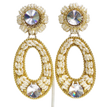 Lawrence Vrba Beaded Statement Earrings