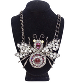 Lawrence Vrba Huge Lux Bee Statement Necklace