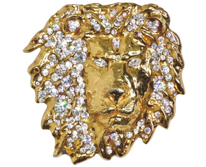 Vintage Brass Lion's Head with Mane Belt Buckle, 70s 80s Hippie Fashion  Rock n Roll, Safari Animal