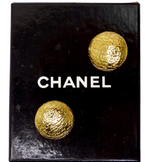 Chanel Monogram 1970's Rare Earrings