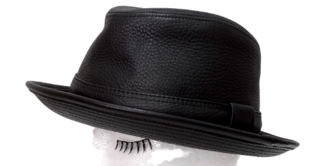 Hermes Clémence Leather Hat in Black Taurillon – Vintage by