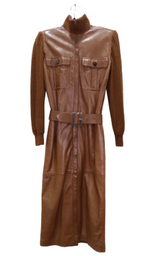 Valentino 1980's Leather Dress/Jacket