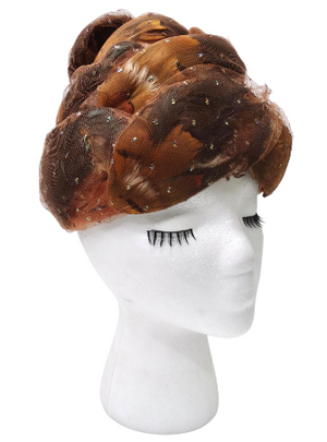 Christian Dior 1960's Feather and Tulle Turban – Vintage by Christian Dior 1960's Feather and Tulle Turban – Vintage by