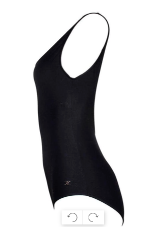Chanel black swimsuit shop