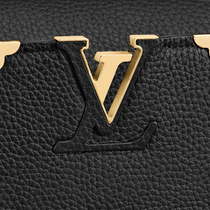 Louis Vuitton Brand New Capucines GM Wallet in Black Taurillon Leather