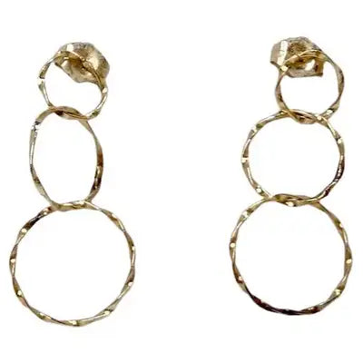 Large Gold Chanel Earrings - 375 For Sale on 1stDibs