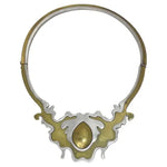 Gold and Silver Plated Abstract Necklace