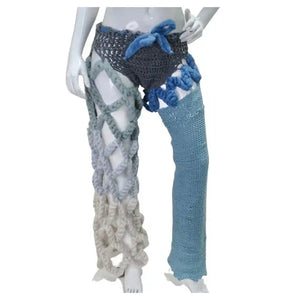 Elliana Capri Asymmetric Crochet Pants