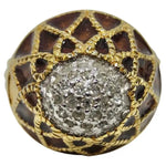 1970 18K Gold Plated Cocktail Ring