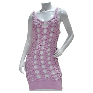 Isa Boulder Purple Knit Dress